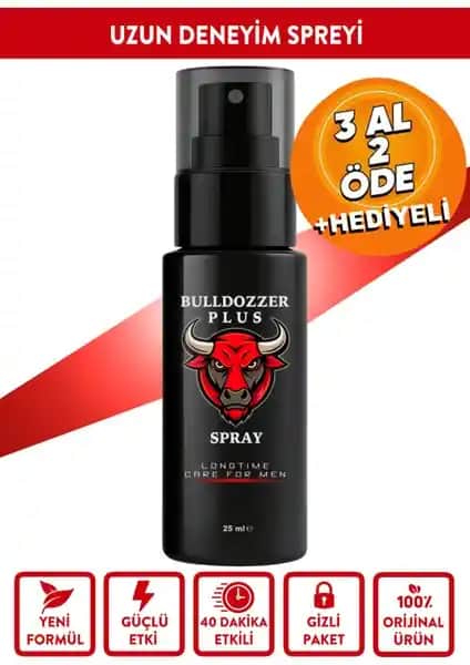 BullDozzer Plus Geciktirici Sprey 25 ml Uzun Süreli Koruma ve Pratik Kullanım