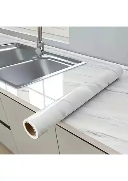 Cansa Mermer Desenli Kaplama Kağıdı: Estetik ve Dayanıklı İç Mekan Dekorasyonu Ürünü