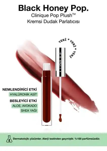 Clinique Pop Plush Dudak Parlatıcısı: Nem ve Parlaklık Sağlayan Günlük Makyaj Ürünü