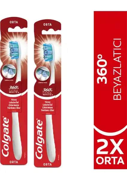 Colgate 360 Visible White Orta Diş Fırçası: Günlük Temizlik ve Sağlık İçin Uygun Çözüm