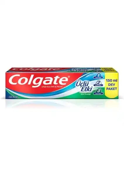 Colgate Üçlü Etki 150 ml Diş Macunu ile Günlük Ağız Bakımında Çok Yönlü Temizlik ve Koruma