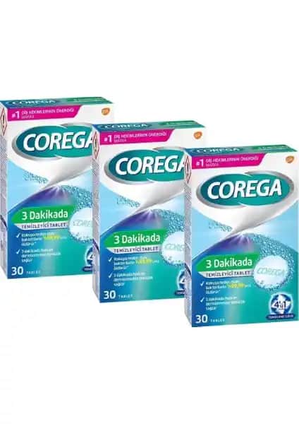 Corega 3 Dakikada Diş Protezi Temizleyici Tablet: Hızlı ve Güvenilir Hijyen Çözümü
