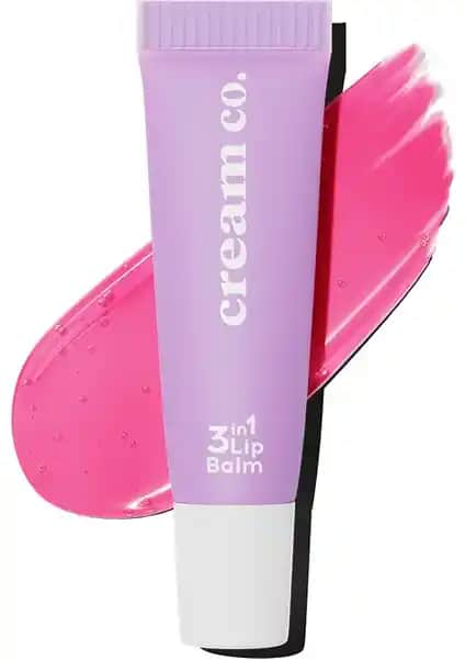 Cream Co. 3in1 Dudak Balmı 402 Nemlendirme ve Parlaklık Sağlayan Çok Yönlü Ürün