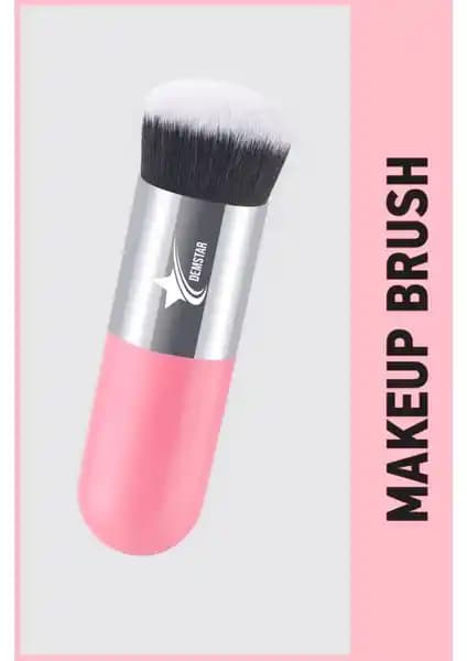 Demstar Profesyonel Lüks Kabuki Fondöten ve Allık Fırçası - Çok Amaçlı Makyaj Aksesuarı