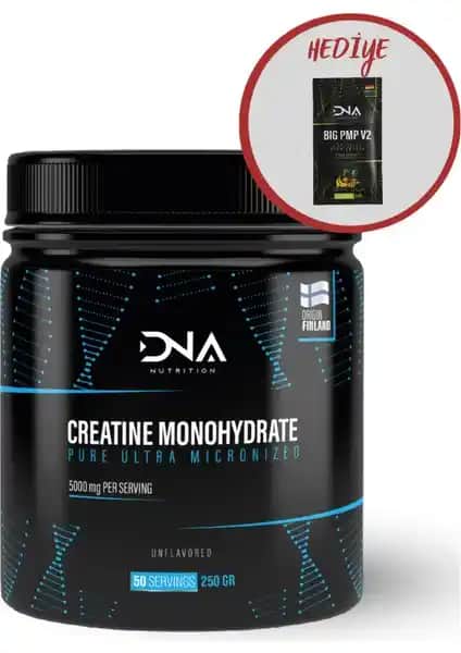 Dna Nutrition Creatine Monohydrate 250 Gr: Kas Gelişimi ve Performans Artırıcı Takviye