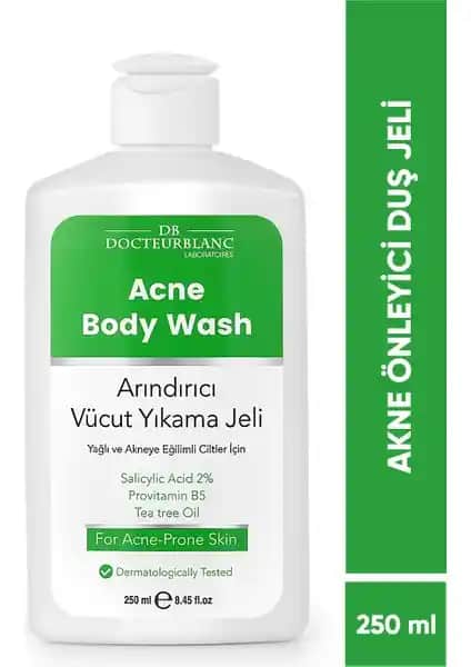 Docteur Blanc Laboratoires Akne Önleyici Duş Jeli: Derinlemesine Temizlik ve Cilt Bakımı