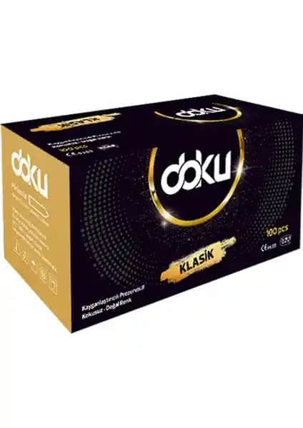 Doku Prezervatif Klasik 100 Lü: Güvenli ve Konforlu Kullanım İçin Uygun Seçenek
