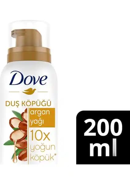 Dove Argan Yağı İçeren Duş Köpüğü: Nemlendirici ve Hassas Ciltler İçin Uygun Temizlik Ürünü