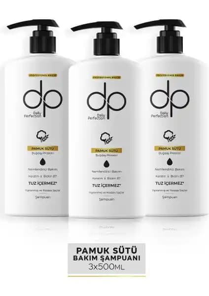 Dp Daily Perfection Şampuan Pamuk Sütü: Doğal ve Güçlendirici Saç Bakımı İçin Uygun