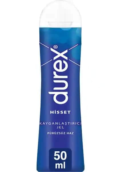Durex Hisset Jel 50 ml doğal ve kokusuz kayganlaştırıcı, kullanım kolaylığı ve uzun süreli etki sağlar