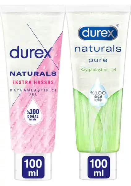 Durex Naturals Ekstra Hassas ve Pure Jel: Doğal ve Güvenilir Cinsel Sağlık Ürünleri