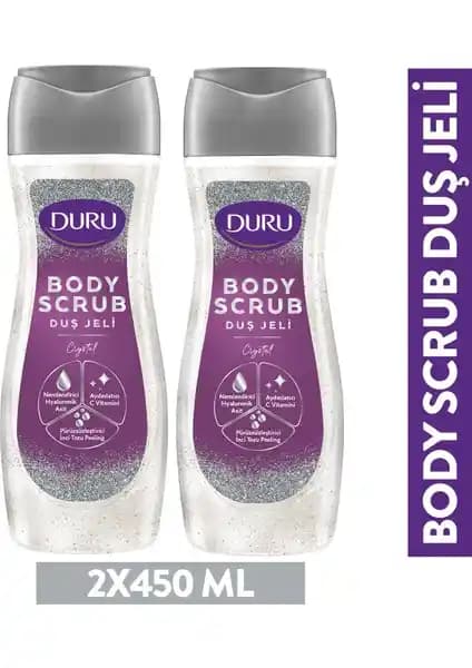 Duru Body Scrub Crystal Duş Jeli: Derinlemesine Temizlik ve Parlaklık Sağlayan Cilt Bakım Ürünü