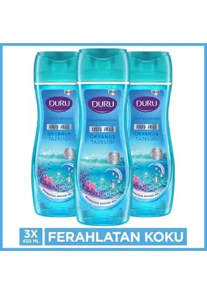 Duru Fresh Sensations Okyanus Ferahlığı Duş Jeli: Doğal ve Ferahlatıcı Temizlik Deneyimi