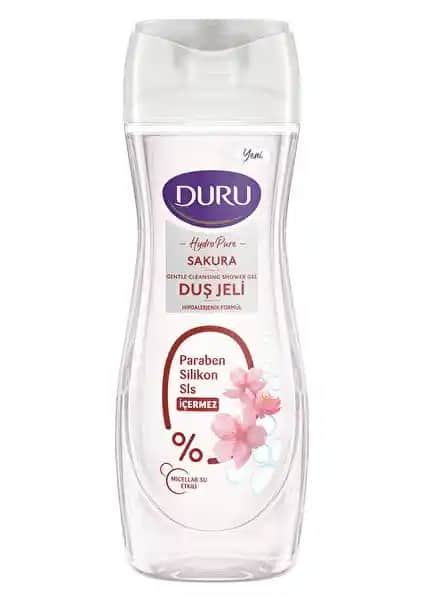 Duru Hydro Pure Sakura Duş Jeli: Doğal ve Hassas Ciltler İçin Güvenilir Temizlik Ürünü