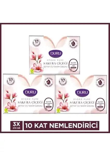 Duru Hydro Pure Sakuraçiçeği Sabun: Doğal İçerik ve Ferahlatıcı Koku ile Günlük Cilt Bakımı
