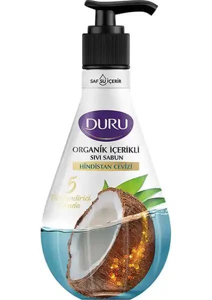 Duru Organik Hindistan Cevizli Sıvı Sabun Doğal İçeriklerle Elleri Temiz ve Ferahlatıcı