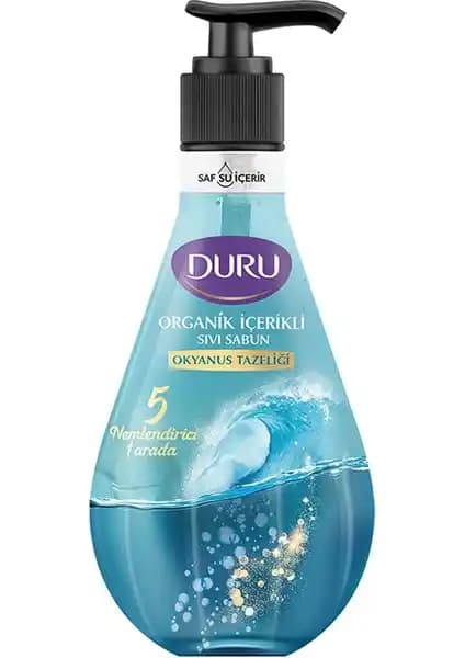 Duru Organik Okyanus Tazeliği Sıvı Sabun 500ML - Doğal Temizlik ve Cilt Bakımında Yeni Bir Dönem