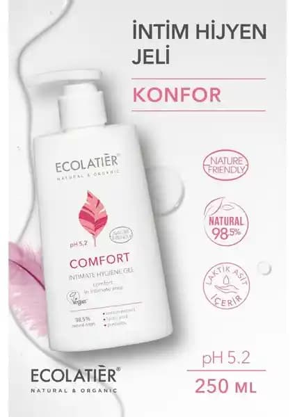 ECOLATIER Intim Hijyen Jeli Konfor: Hassas Ciltler İçin Günlük Temizlik ve Bakım Çözümü