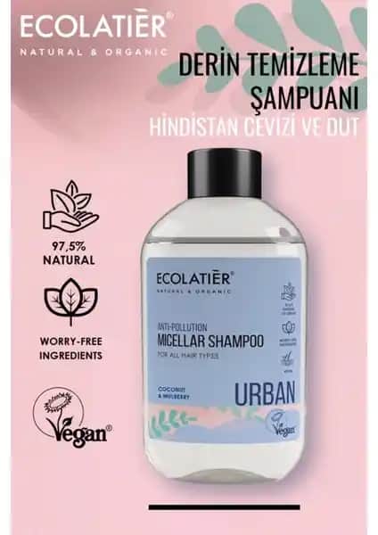 ECOLATIER Misel Şampuan: Doğal İçeriklerle Derin Temizleme ve Nemlendirme Sağlar