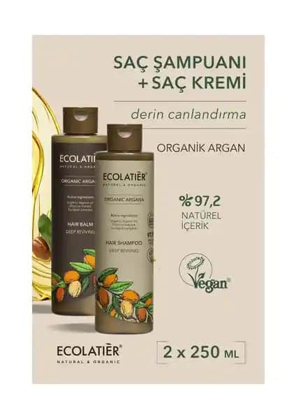 ECOLATIER Yoğun Canlandırıcı Saç Seti Organik İçeriklerle Güçlendiren Bakım Çözümü
