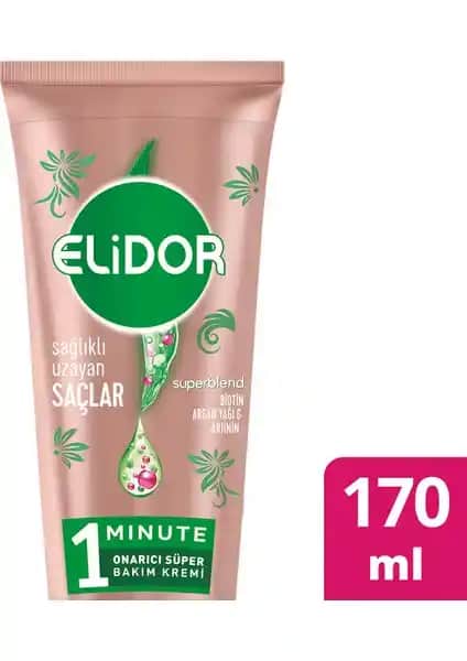 Elidor 1 Minute Onarıcı Süper Saç Bakım Kremi ile Güçlü ve Parlak Saçlara Ulaşın