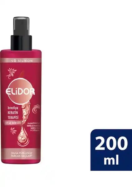 Elidor Brezilya Keratin Terapisi Sıvı Saç Bakım Sütü ile Sağlıklı ve Parlak Saçlar