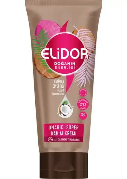 Elidor Doğanın Enerjisi Hindistan Cevizi Yağı Onarıcı Süper Saç Bakım Kremi