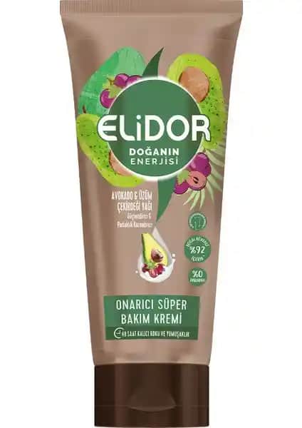 Elidor Doğanın Enerjisi Onarıcı Süper Saç Bakım Kremi Doğal Güçle Parlak ve Sağlıklı Saçlar