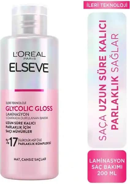 Elseve Glycolic Gloss ile Parlak ve Sağlıklı Saçlar İçin Hızlı Bakım Çözümü