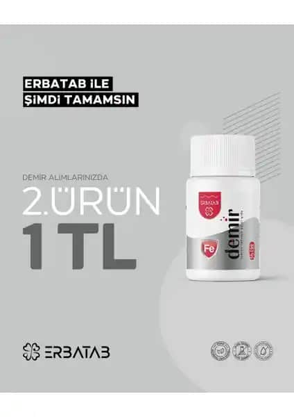 Erbatab Demir Vitamin 30 Kapsül Sağlıklı Demir Takviyesi ve Kullanım Avantajları