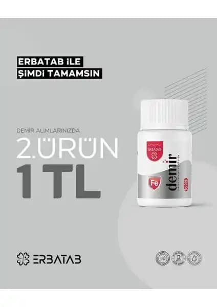 Erbatab Demir Vitamin 30 Kapsül Sağlıklı Demir Takviyesi ve Kullanım Avantajları