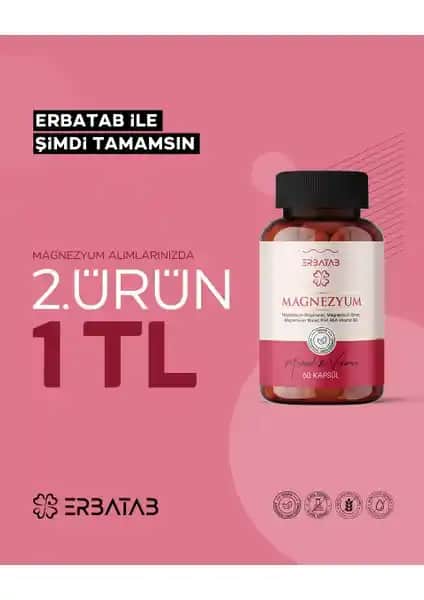 Erbatab Magnezyum 3'lü Form ve Vitamin B Kompleksi: Doğal ve Güvenilir Takviye Ürünü