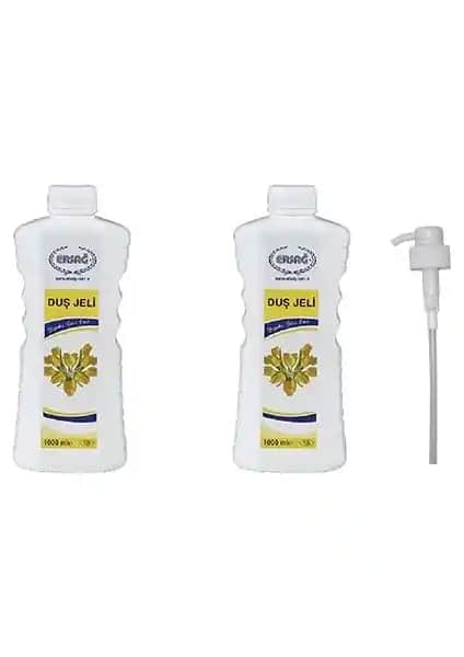 Ersağ Duş Jeli 2000 ml + Pompa ile Doğal ve Ferahlatıcı Temizlik Deneyimi
