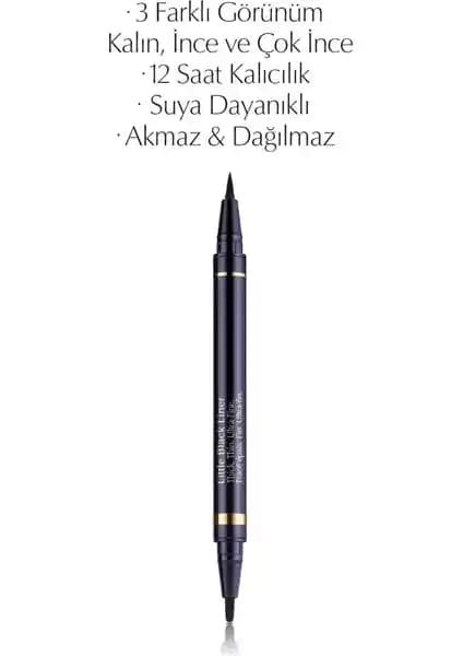Estee Lauder Siyah Likit Eyeliner - Çok Uçlu ve Suya Dayanıklı Göz Makyajı Aracı