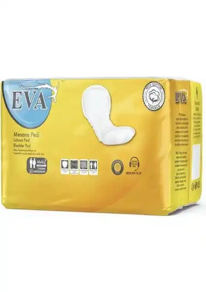 Eva Mesane Pedi Kadın 30LU Multi2-Normal: Günlük Konfor ve Güvenlik Sunan Yüksek Emicili Ped