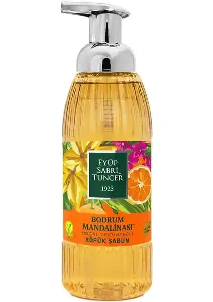 Eyüp Sabri Tuncer 500ml Köpük Bodrum Mandalinası Sabun Pet Şişe Doğal ve Ferahlatıcı Temizlik Ürünü