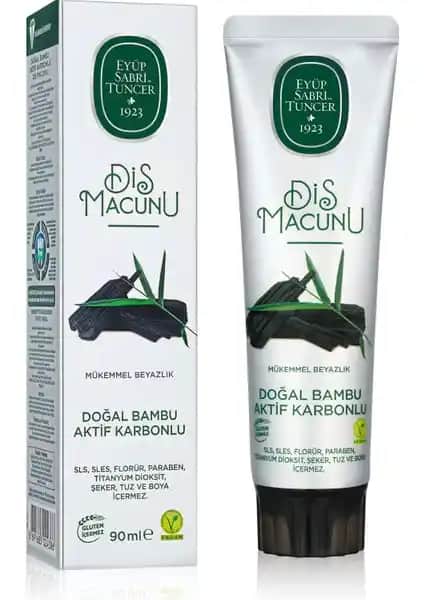 Eyüp Sabri Tuncer Bambu Aktif Karbonlu Doğal Diş Macunu 90 ml Sağlıklı Ağız Bakımı