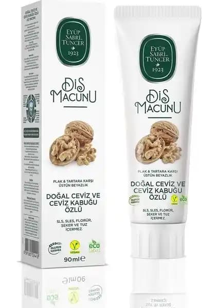 Eyüp Sabri Tuncer Doğal Ceviz ve Ceviz Kabuğu Özlü Diş Macunu Sağlıklı Gülümseme İçin