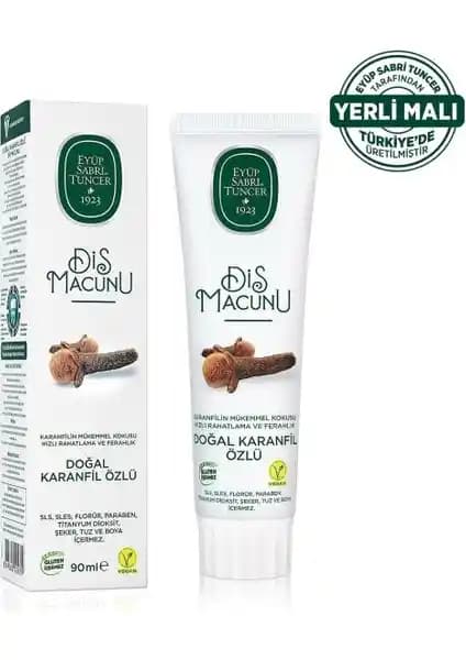Eyüp Sabri Tuncer Doğal Karanfil Özlü Diş Macunu: Sağlıklı ve Doğal Ağız Bakımının Yeni Tercihi