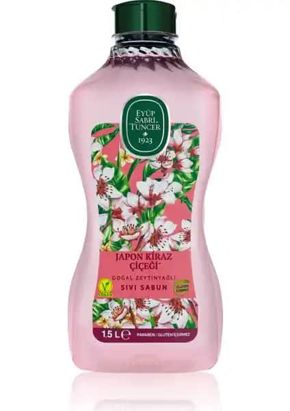 Eyüp Sabri Tuncer Japon Kiraz Çiçeği Sıvı Sabun Doğal ve Cilt Dostu Temizlik Ürünü