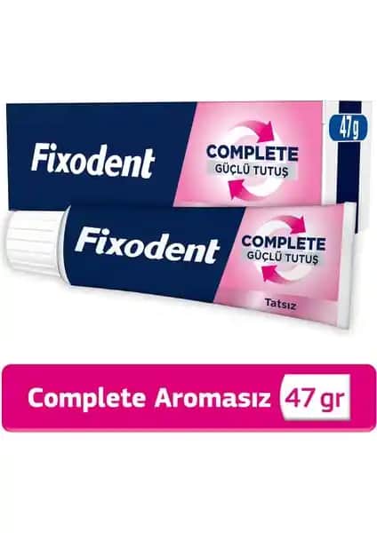 Fixodent Complete Tatsız Diş Protezi Yapıştırıcı Krem Günlük Kullanım ve Uzun Süreli Tutuş