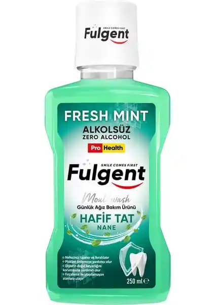 Fulgent Alkolsüz Mentollü Ağız Bakım Suyu: Günlük Hijyen ve Ferahlık İçin Uygun
