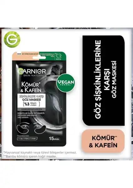 Garnier Kömür ve Kafein İçeren Göz Maskesi ile Göz Çevresi Şişkinliği ve Yorgunlukla Mücadele