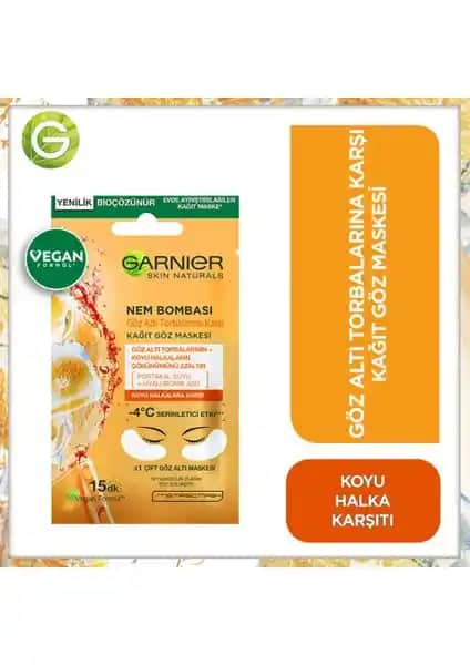 Garnier Nem Bombası Kağıt Göz Maskesi ile Günlük Göz Çevresi Bakımı Rehberi