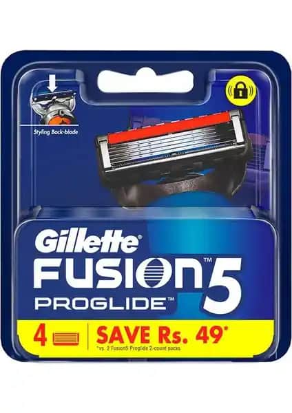 Gillette Fusion Proglide Yedek Bıçaklar 4'lü Seti Uzun Süreli ve Konforlu Tıraş Deneyimi İçin
