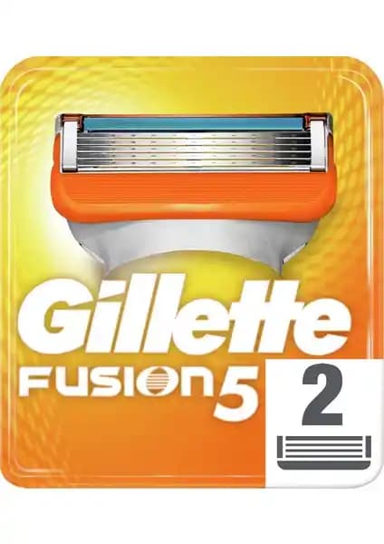 Gillette Fusion Yedek Tıraş Bıçağı 2'li Paket Uzun Süreli Konforlu Tıraş Deneyimi