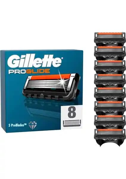 Gillette Proglide Avantajlı Yedek Tıraş Bıçağı 8'li – Konforlu ve Etkili Tıraş Deneyimi