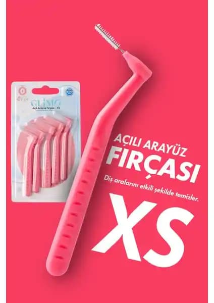 Glimo Açılı Arayüz Fırçası 5’li Xs: Hassas ve Derinlemesine Diş Temizliği İçin Uygun