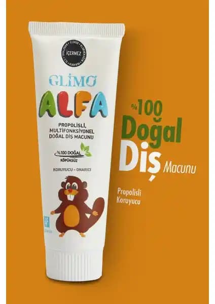 Glimo Alfa Propolisli %100 Doğal Çocuk Diş Macunu: Güvenli ve Çok Yönlü Ağız Bakımı