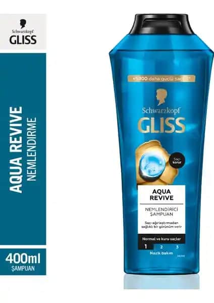 Gliss Schwarzkopf Aqua Revive Nemlendirici Şampuan: Kuru ve Normal Saçlar İçin Günlük Bakım Çözümü